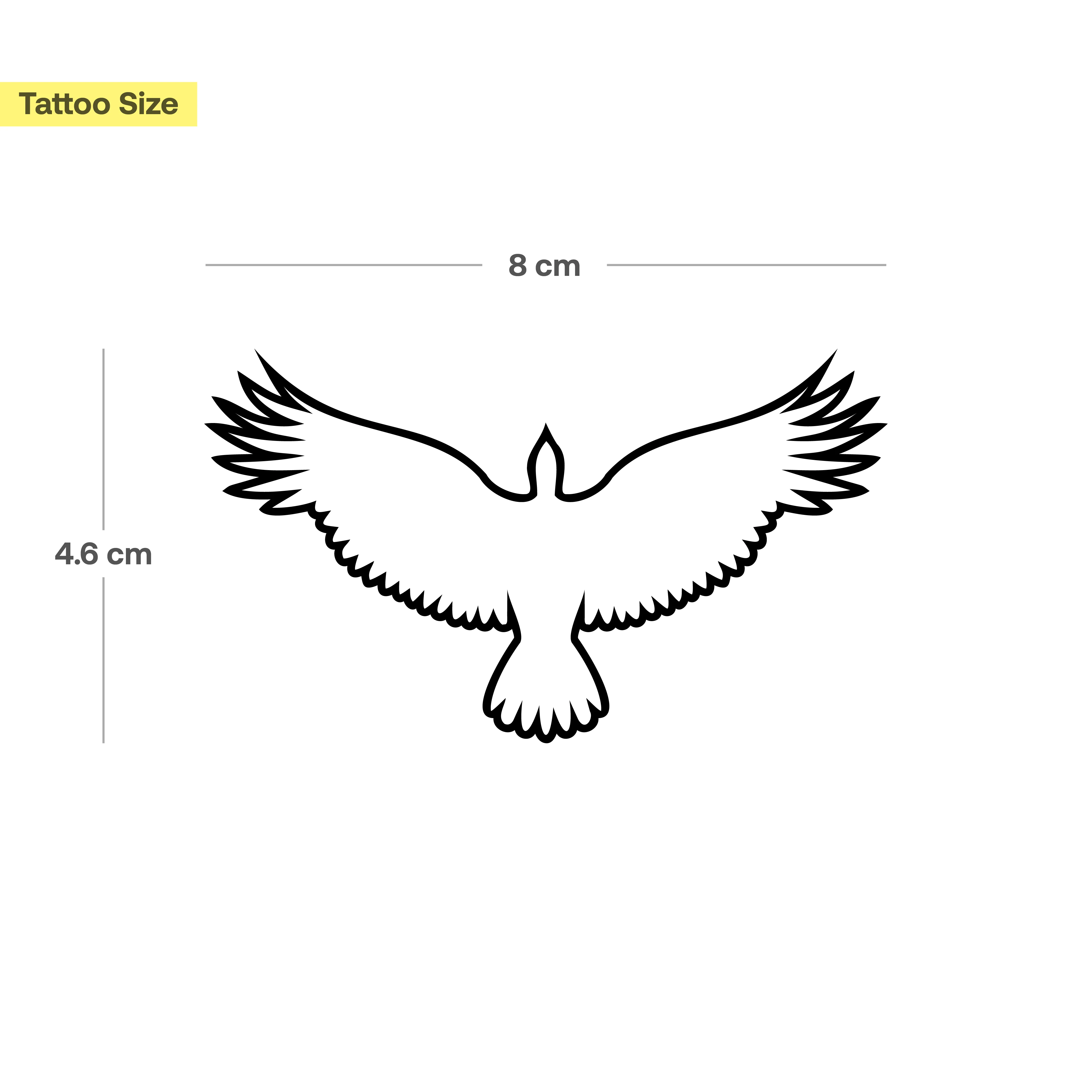 Tatouage aigle vue de dessus  - Image 3