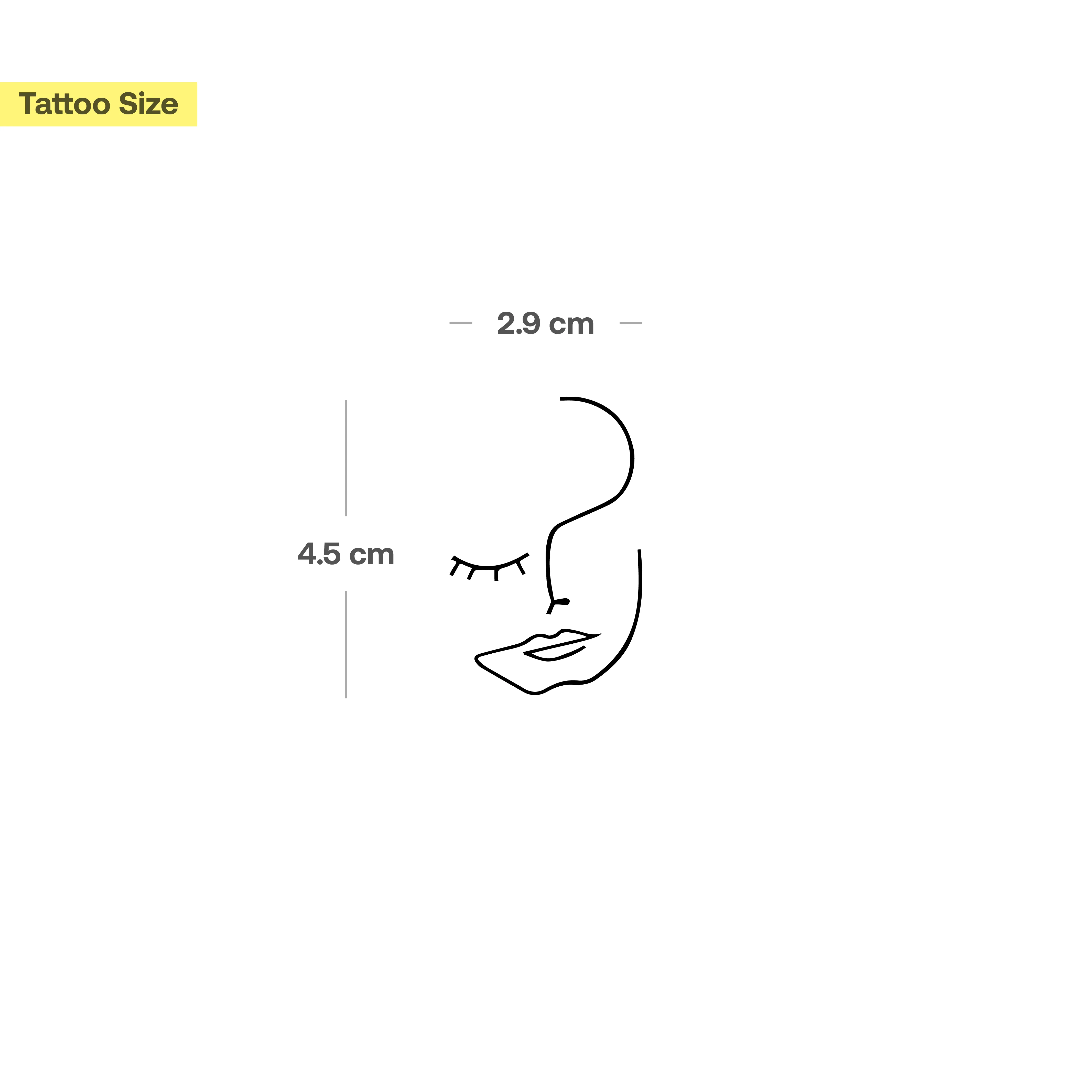 Tatouage Clin d'œil abstrait  - Image 3