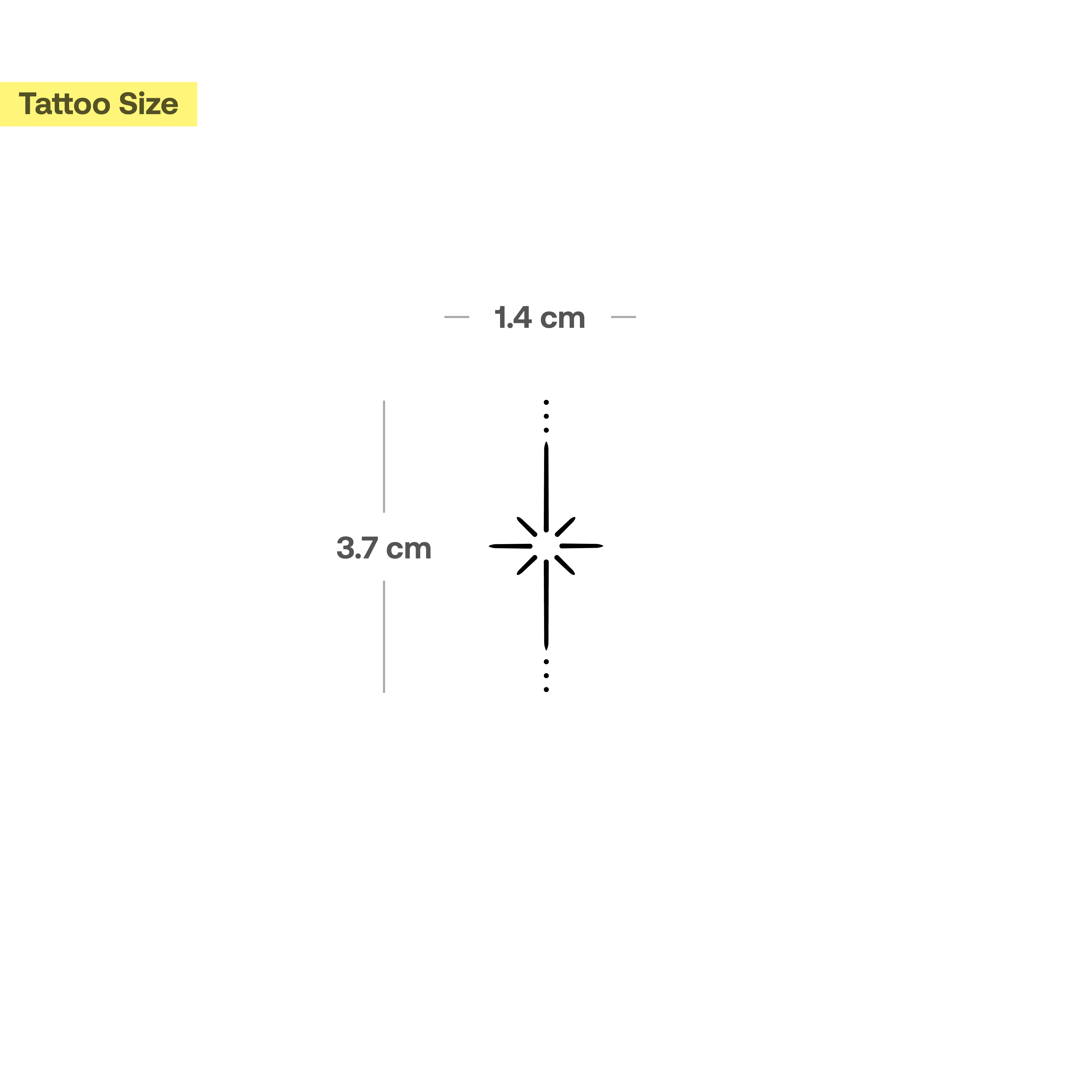Tatouage Ornement de Croix d'Étoiles  - Image 3