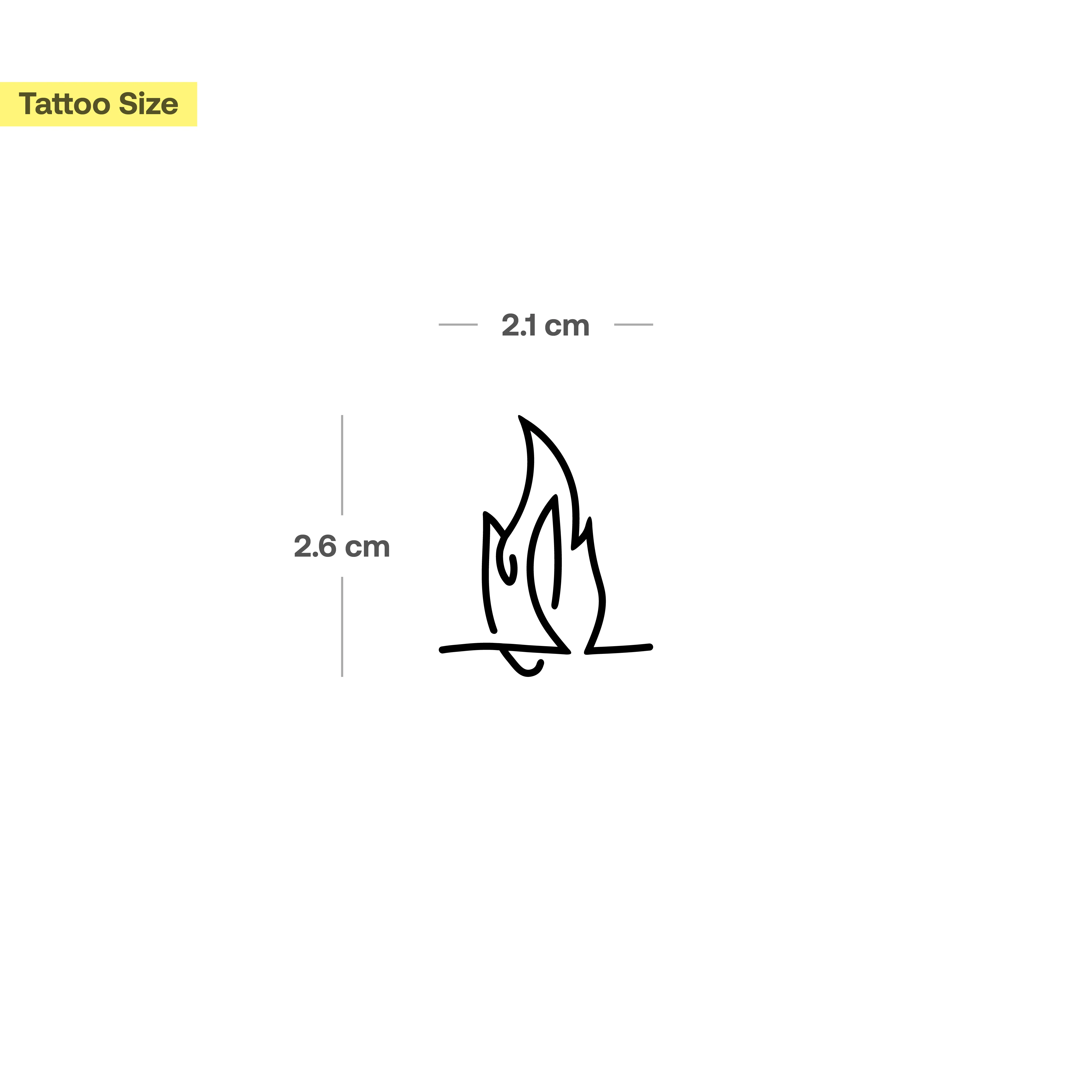 Tatouage Flamme Abstraite  - Image 3