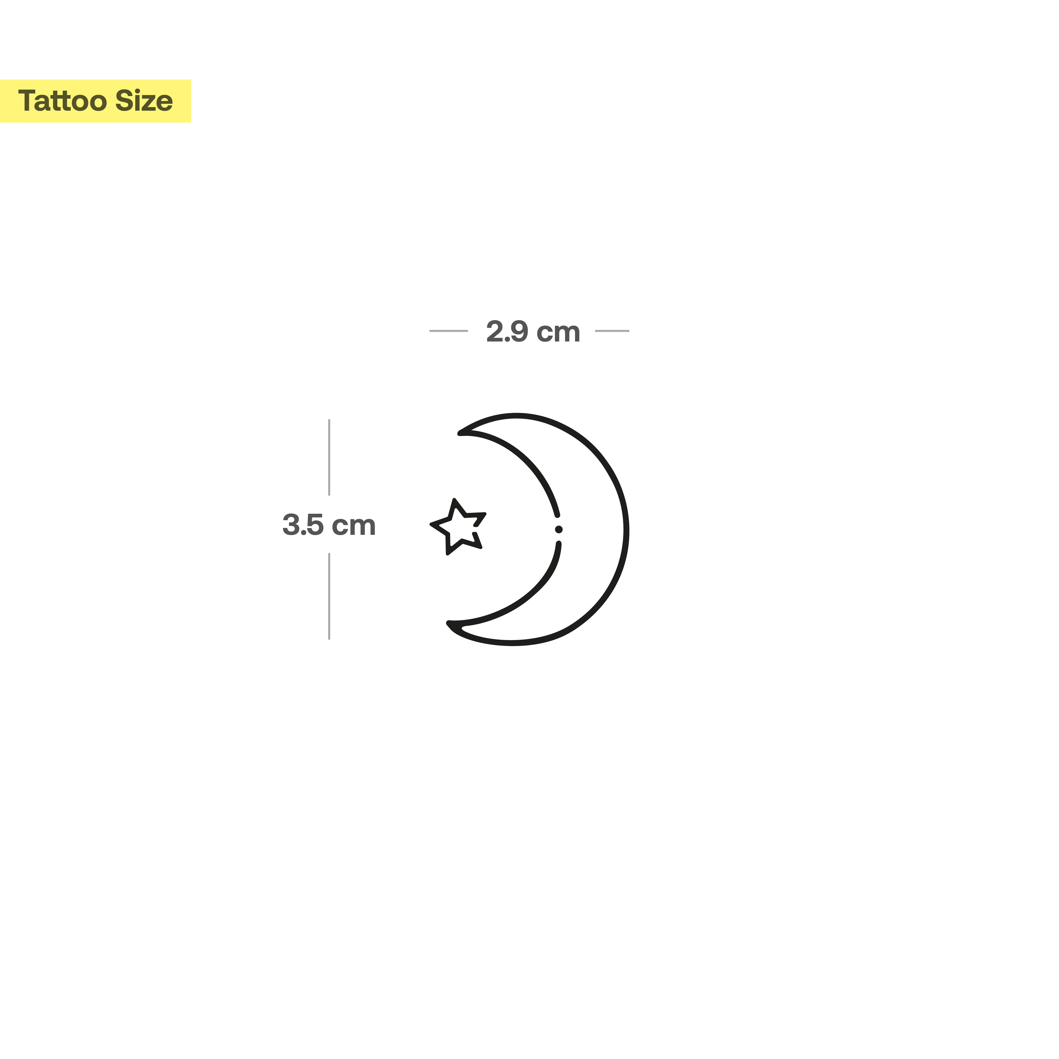 Tatouage Lune et Étoile  - Image 3