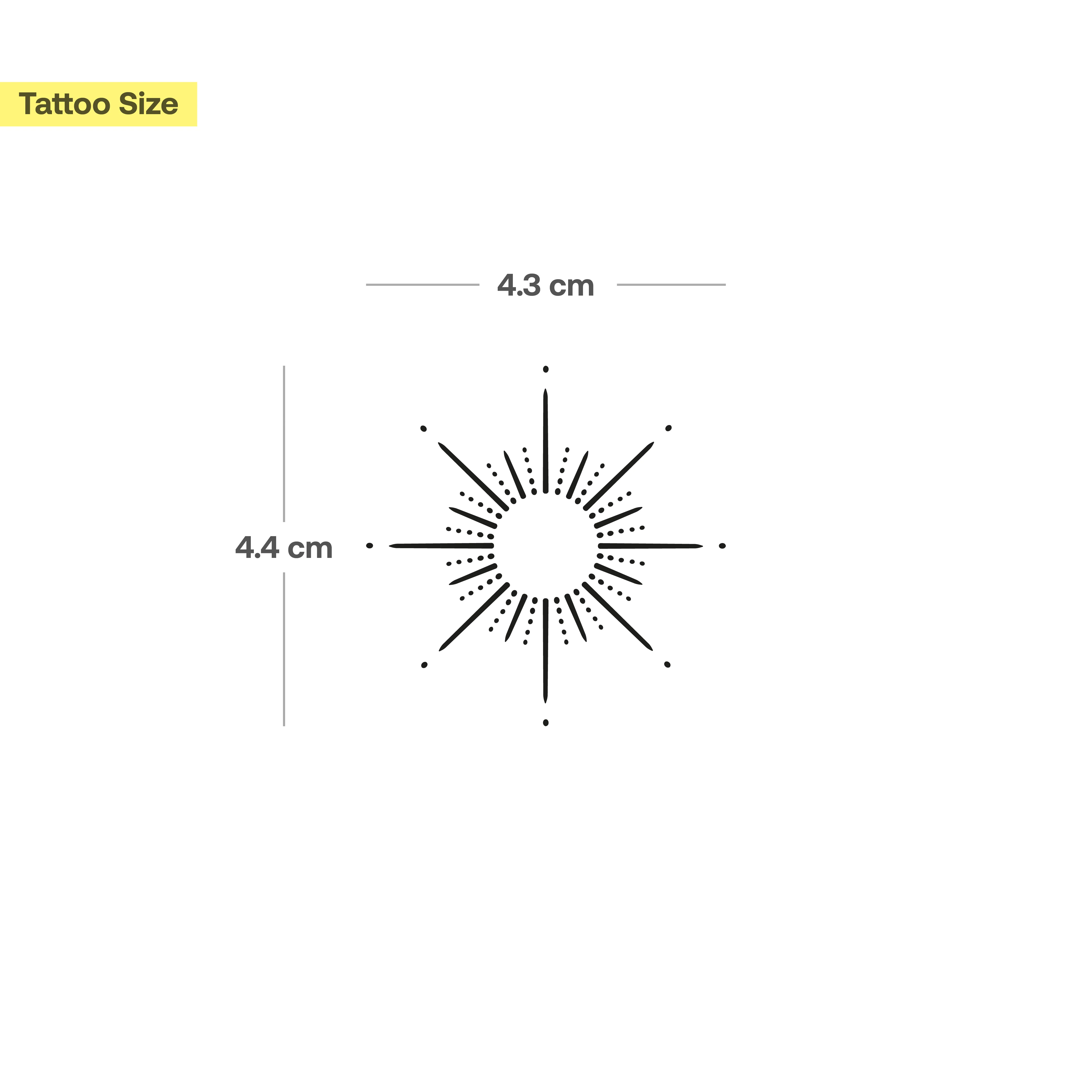 Tatouage d'ornement de soleil  - Image 3