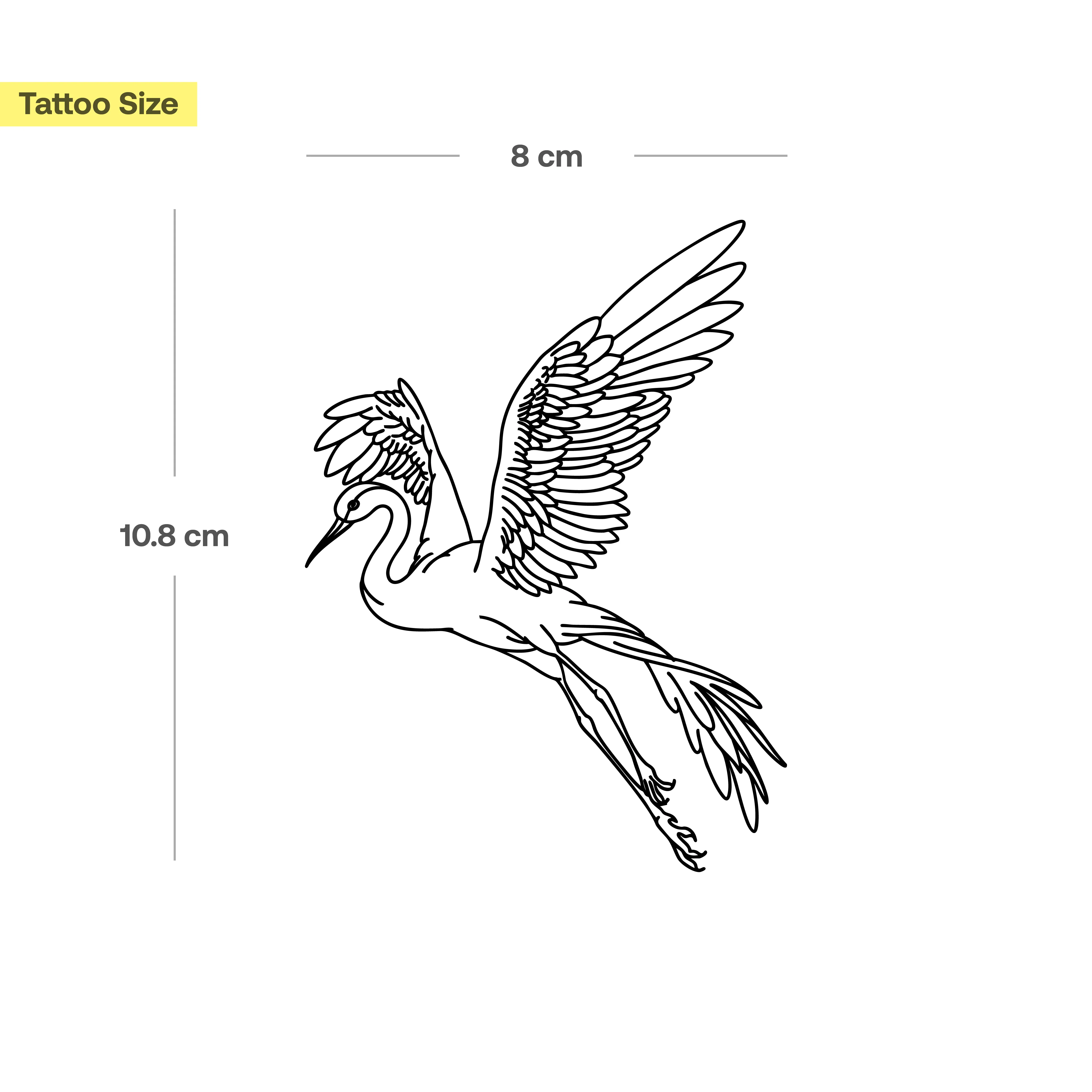 Tatouage de Cigogne - Image 3