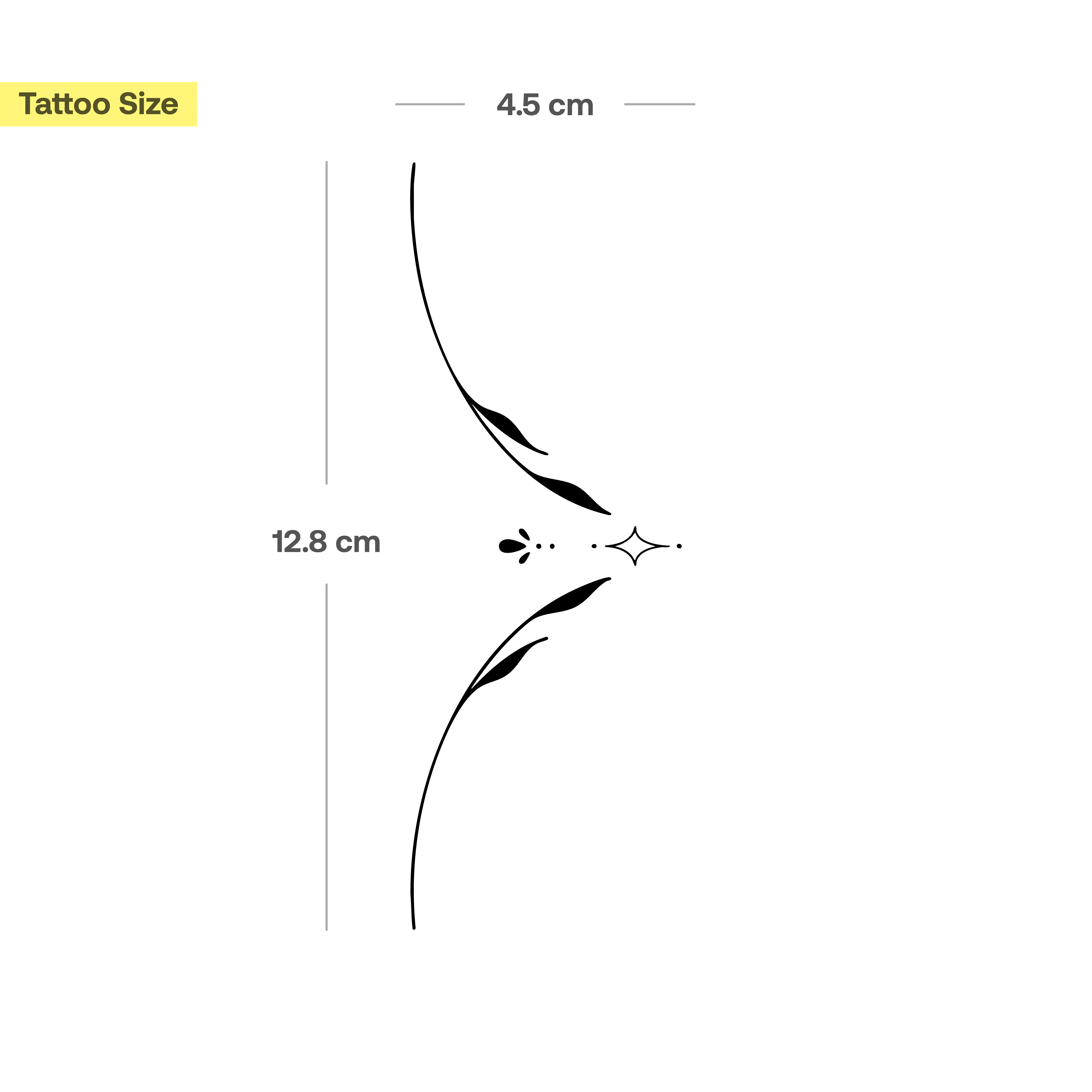 Tatouage Plante Symétrique et Détaillée - Image 3