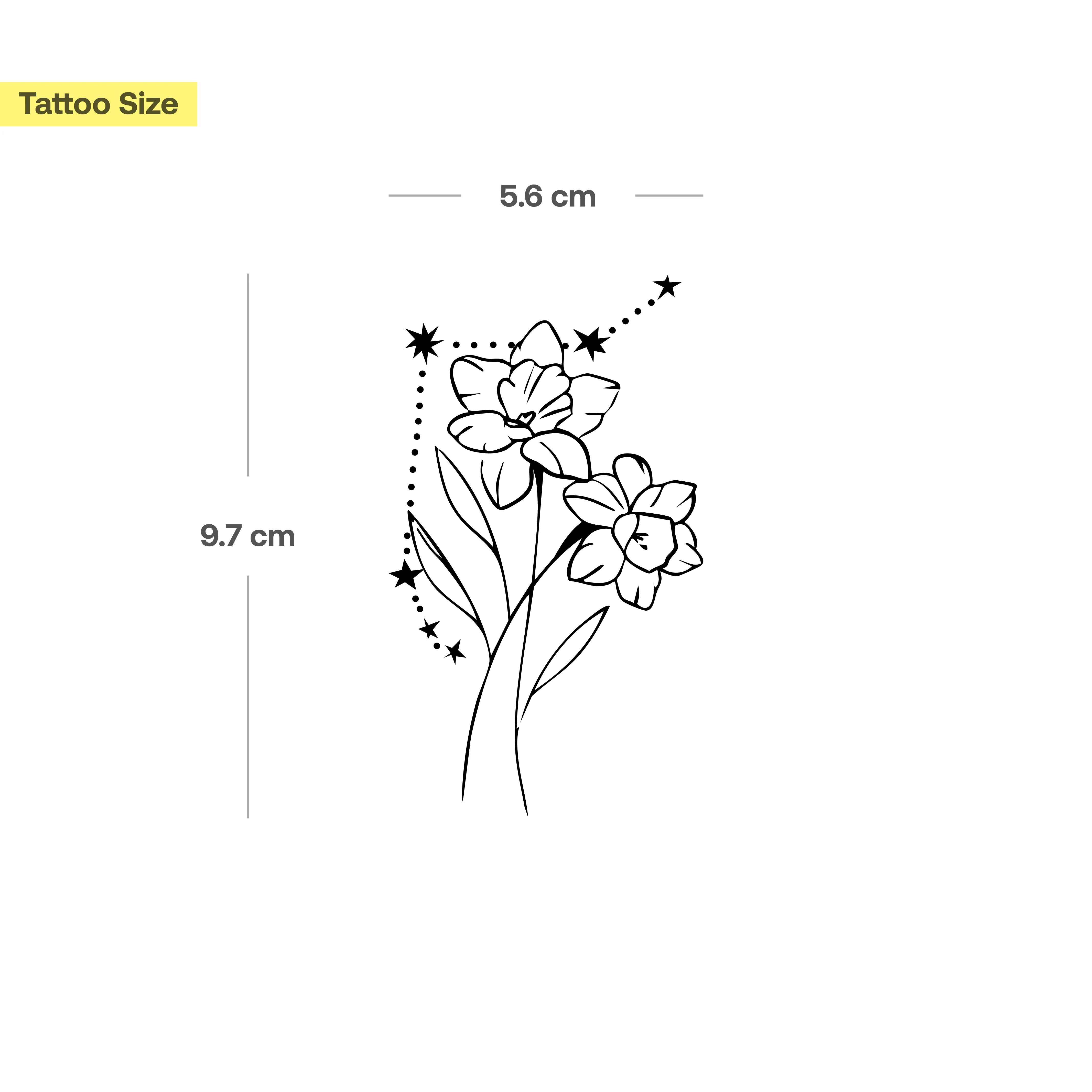 Tatouages Combinaison de Fleurs de Naissance et de Signes Astrologiques - Image 14