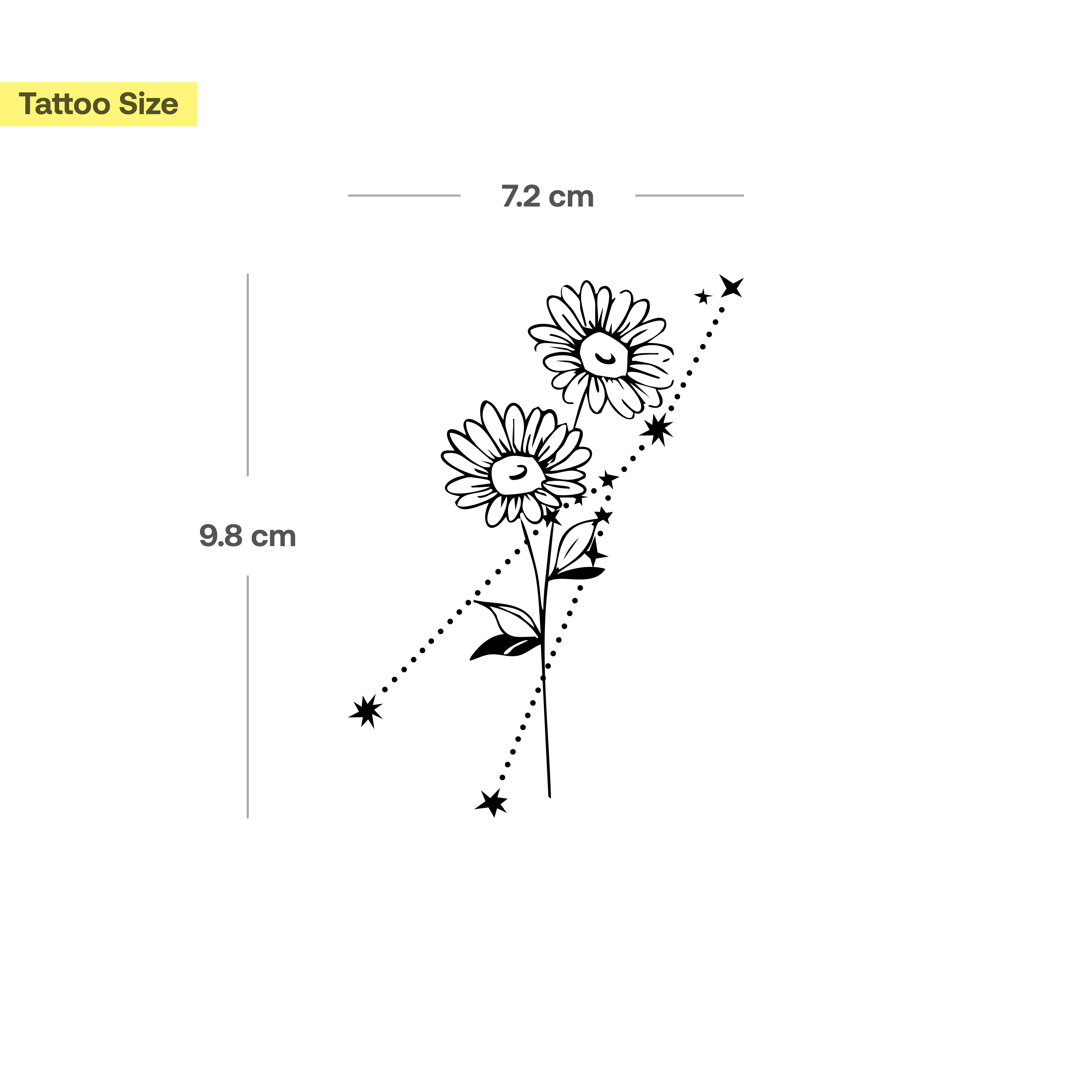 Tatouages Combinaison de Fleurs de Naissance et de Signes Astrologiques - Image 18