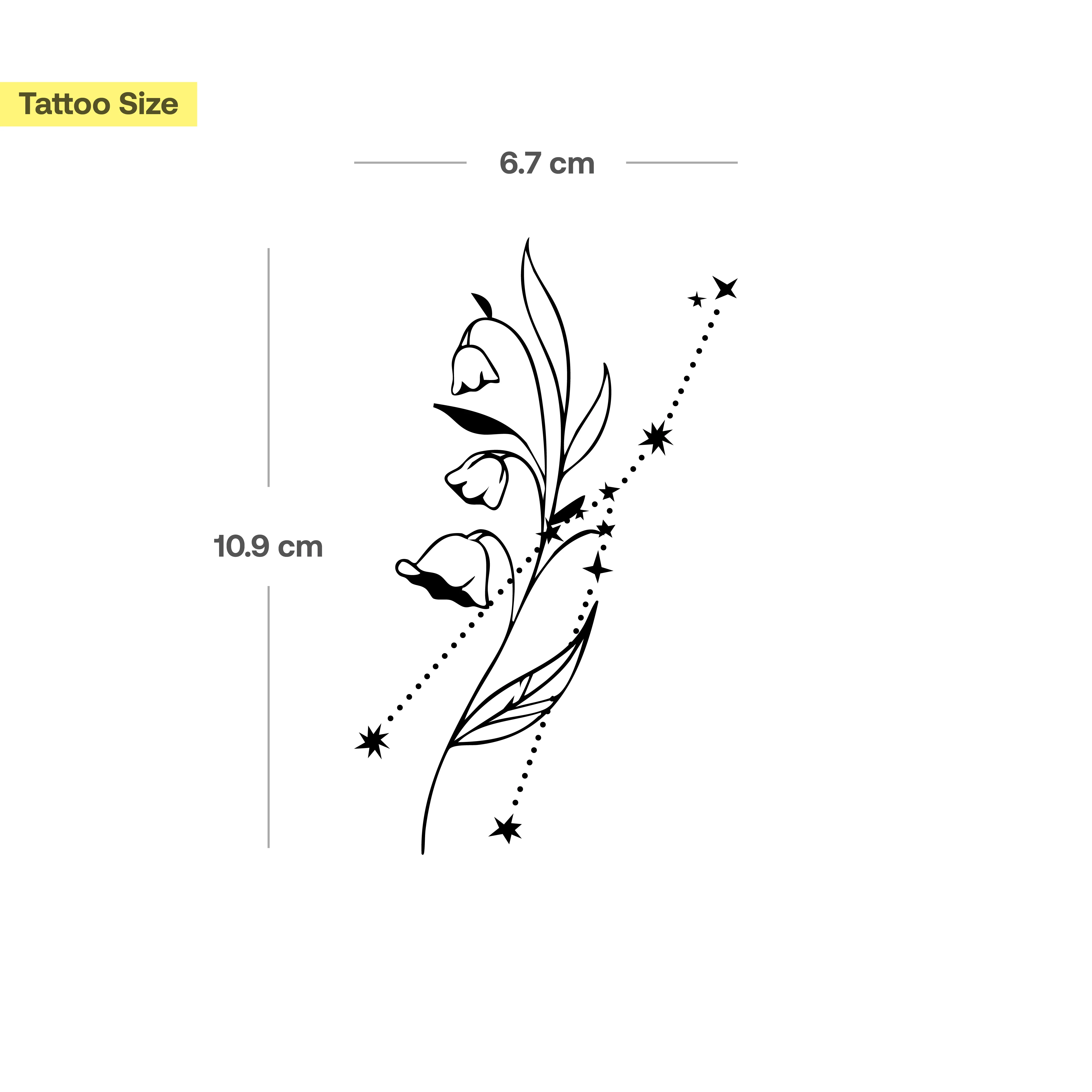 Tatouages Combinaison de Fleurs de Naissance et de Signes Astrologiques - Image 20