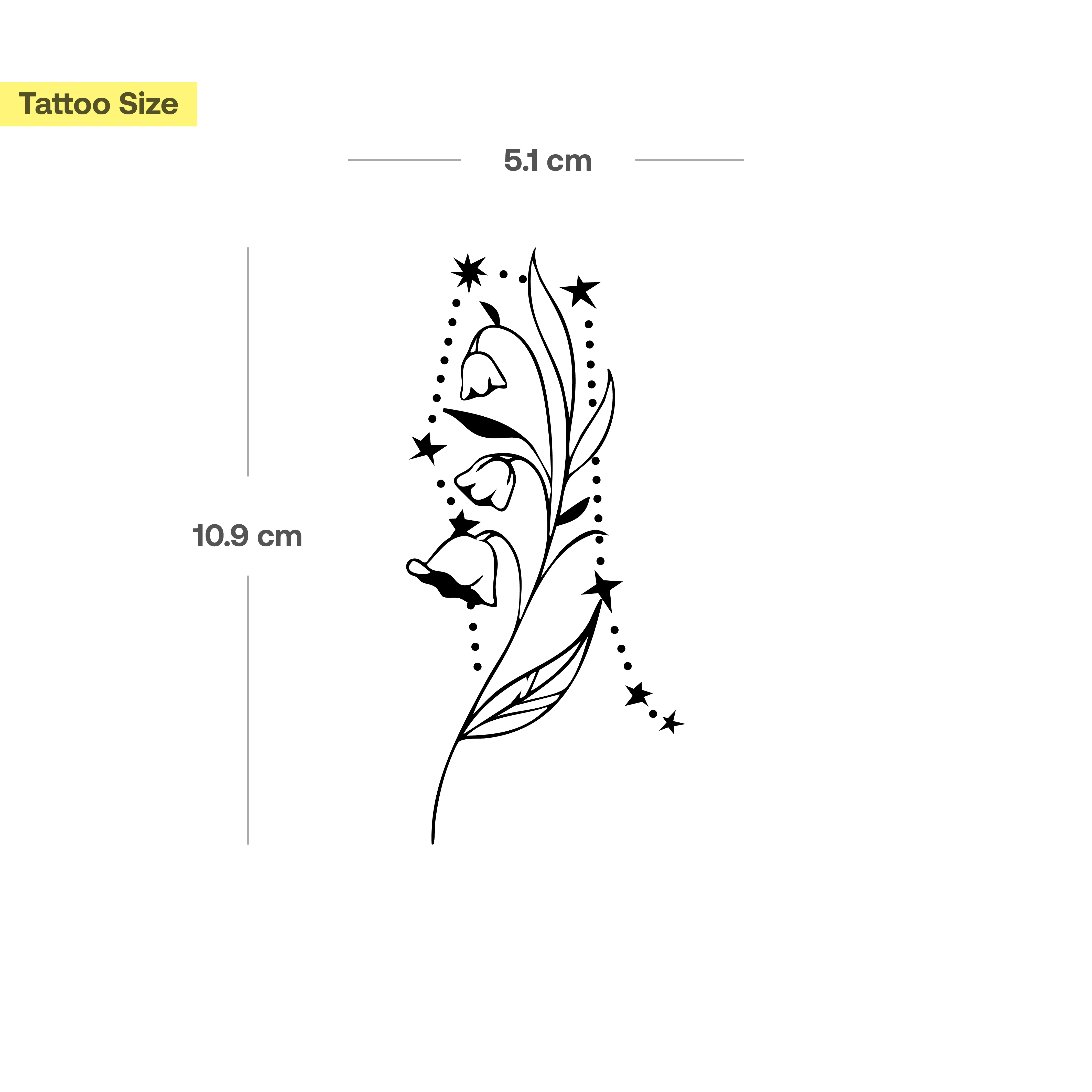 Tatouages Combinaison de Fleurs de Naissance et de Signes Astrologiques - Image 22