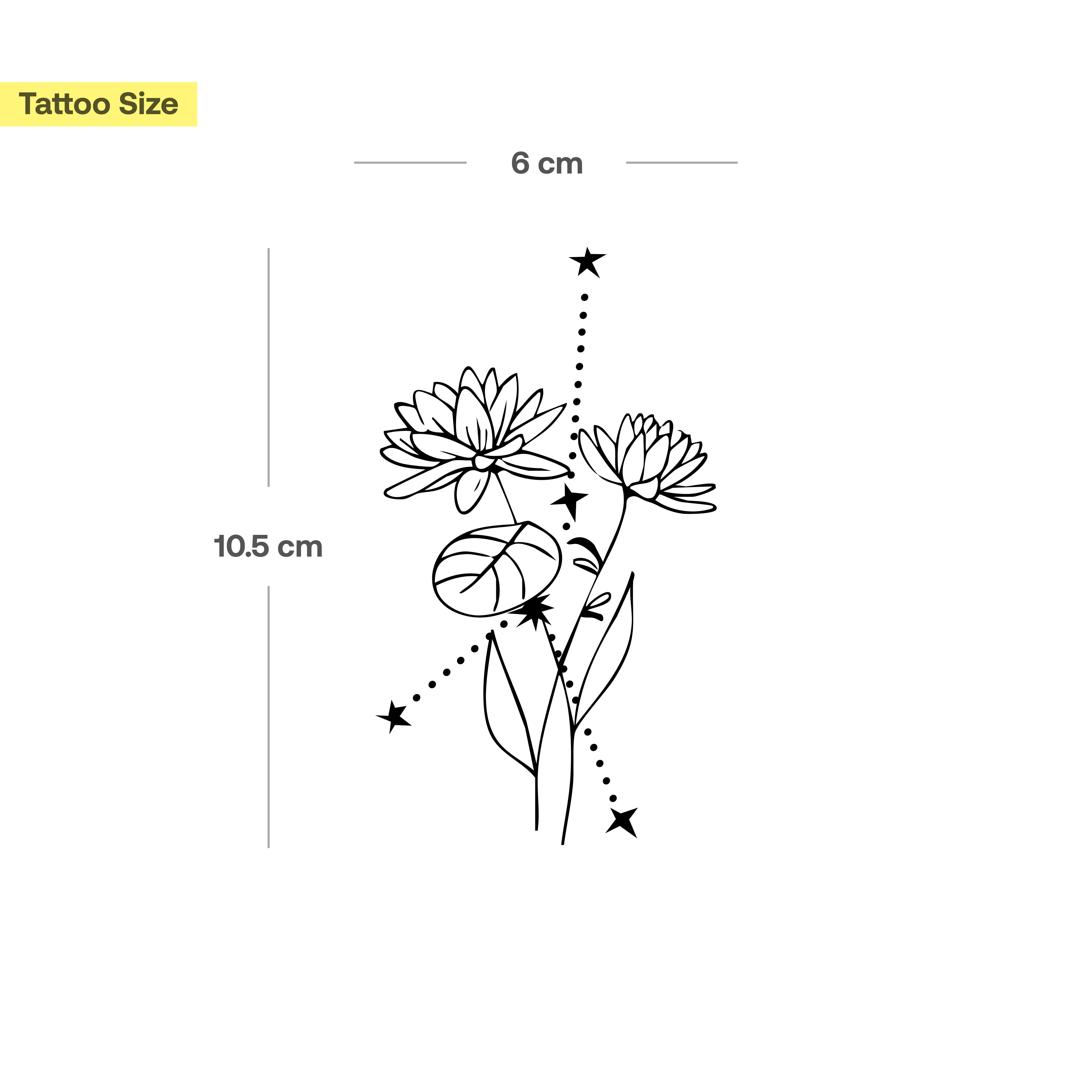 Tatouages Combinaison de Fleurs de Naissance et de Signes Astrologiques - Image 28