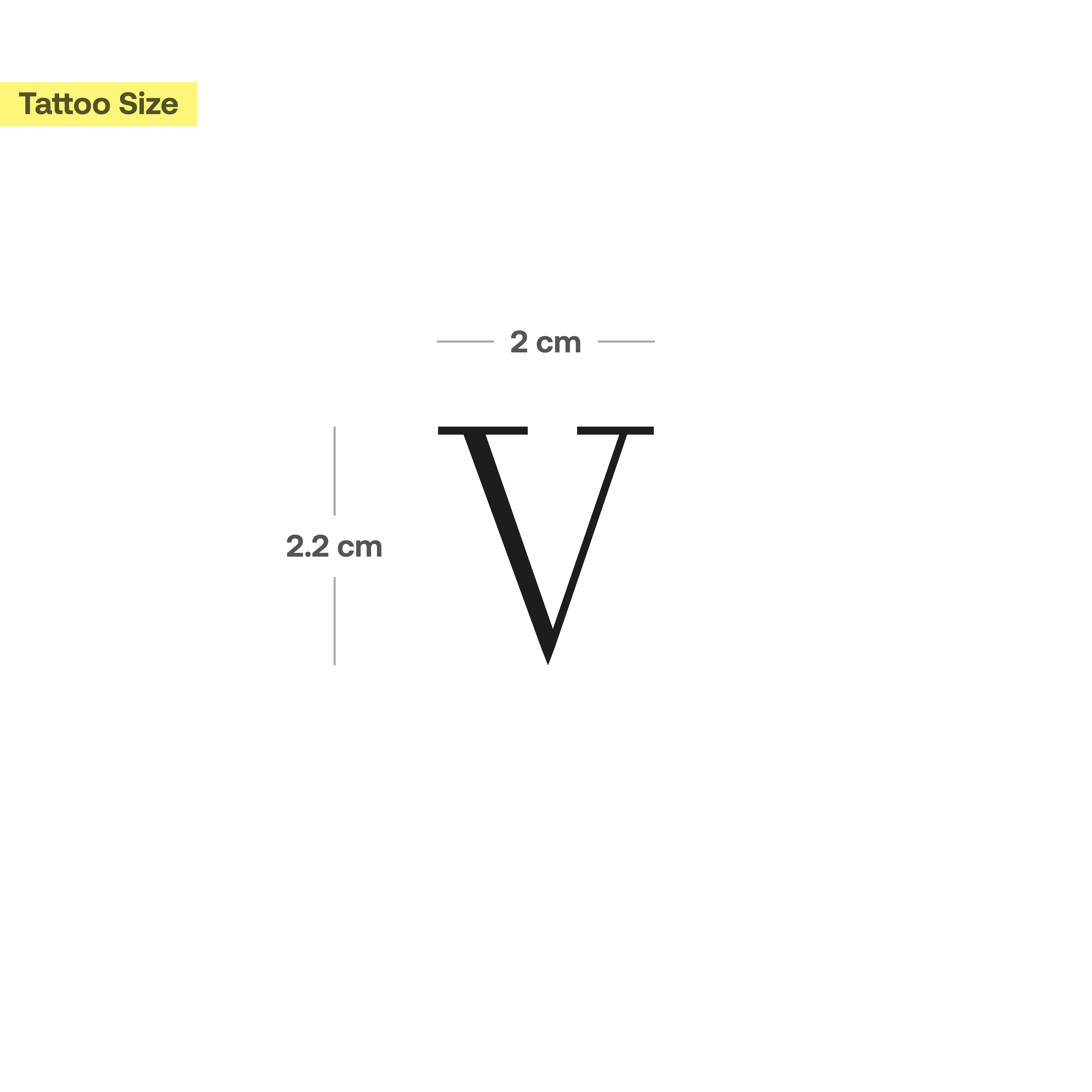 Tatouage "V"  - Image 3